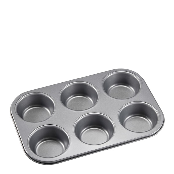 Karabo Muffinsform 6-pack Kolstål