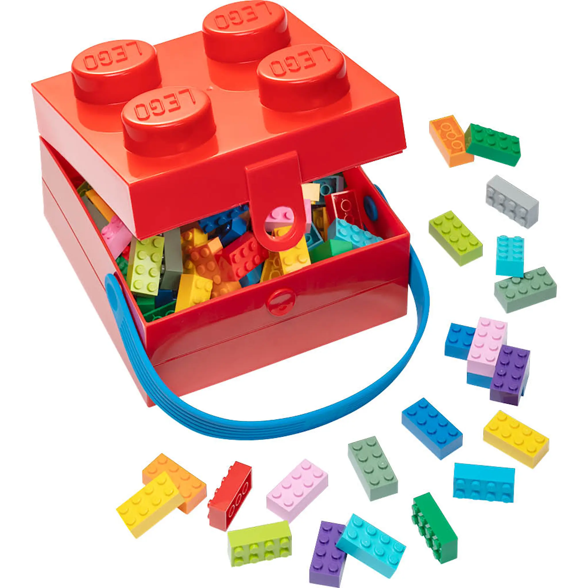 Lego Boks med håndtak rød